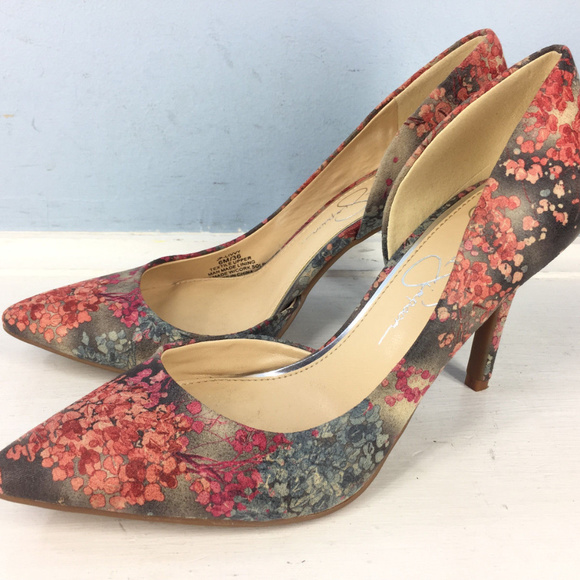 Jessica Simpson Shoes Jplivvy Vintage Floral 6 Heels Poshmark